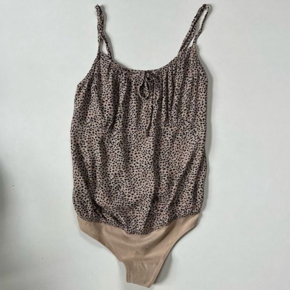 Abercrombie &?Fitcch?Cinched Tie-Front Cami Bodysuit XS